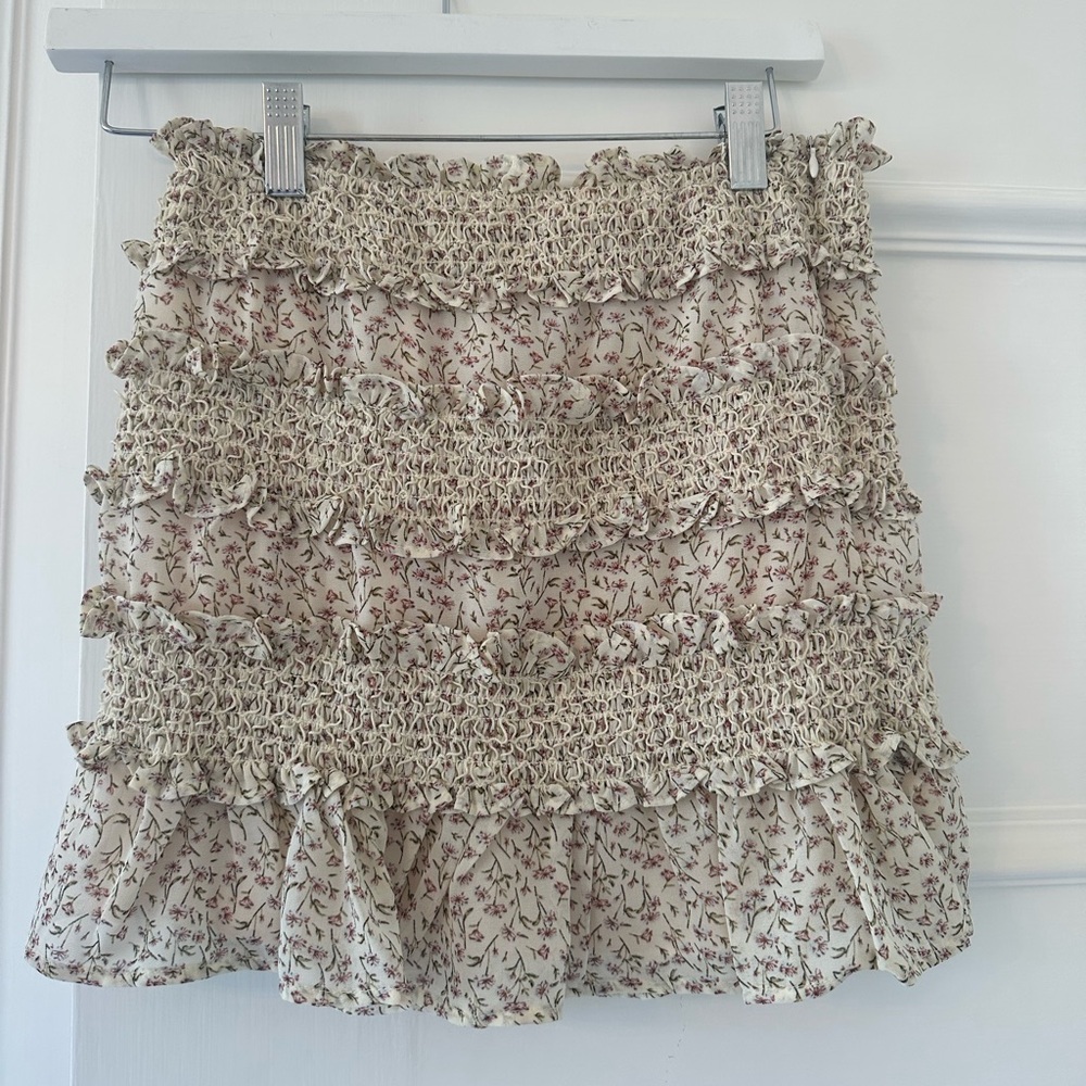 STORIA floral mini skirt